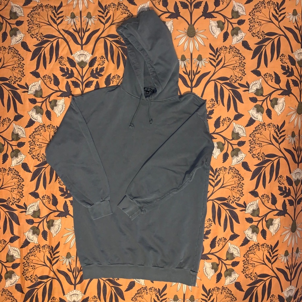 Topshop Charcoal Tunic Hoodie Size 0-2 *worn 1x*